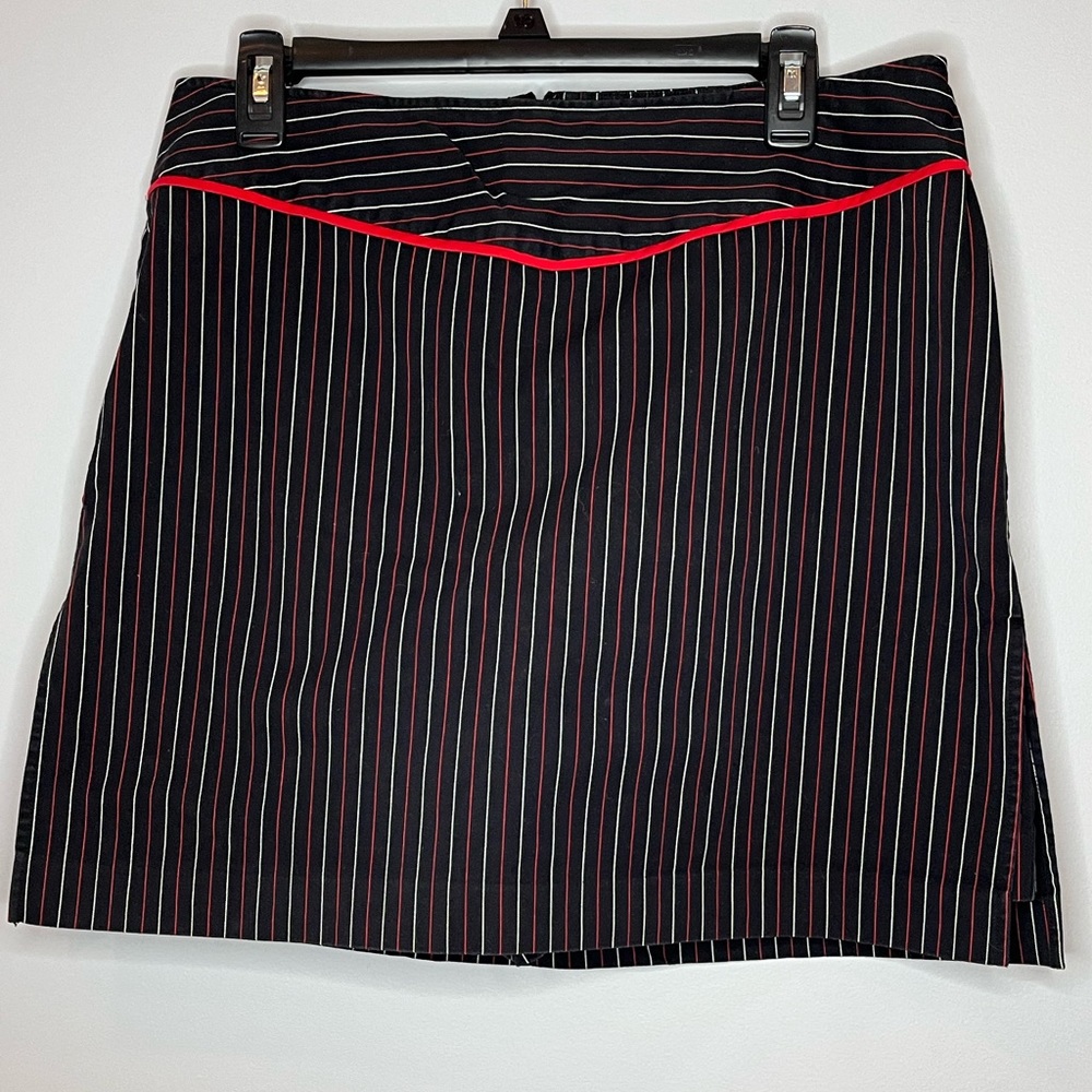 EUC Requirements black, red, white skort size 12